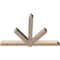 Ekena Millwork Kennewick Smooth Timber Gable Bracket, Douglas Fir, 84"W x 56"H x 5 1/2"D x 5 1/2"F, 16/12 Pitch GBW084X56X0606KEN00SDF - alternate 3